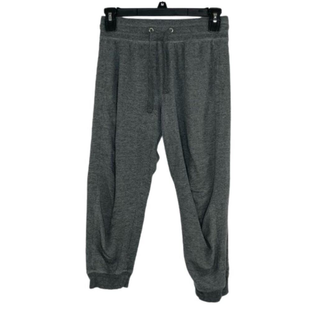 Alo gray cropped joggers sweat pants size Small Petite